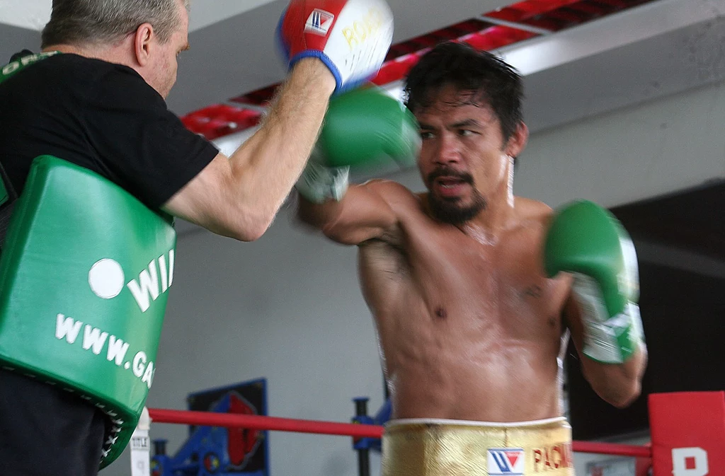 Manny Pacquiao na treningu Manny Pacquiao na treningu