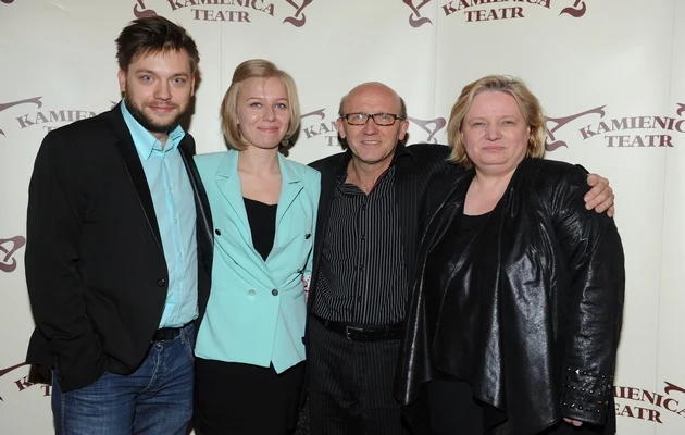 Franek z narzeczoną i rodzicami Franek z narzeczoną i rodzicami