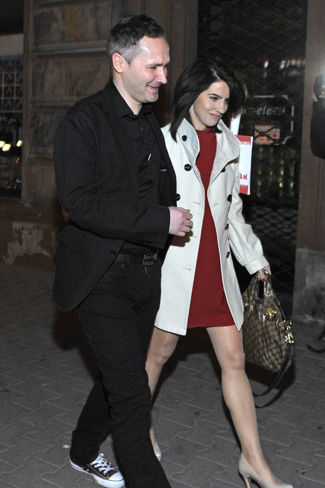 Jarosław Wałęsa z żoną Eweliną