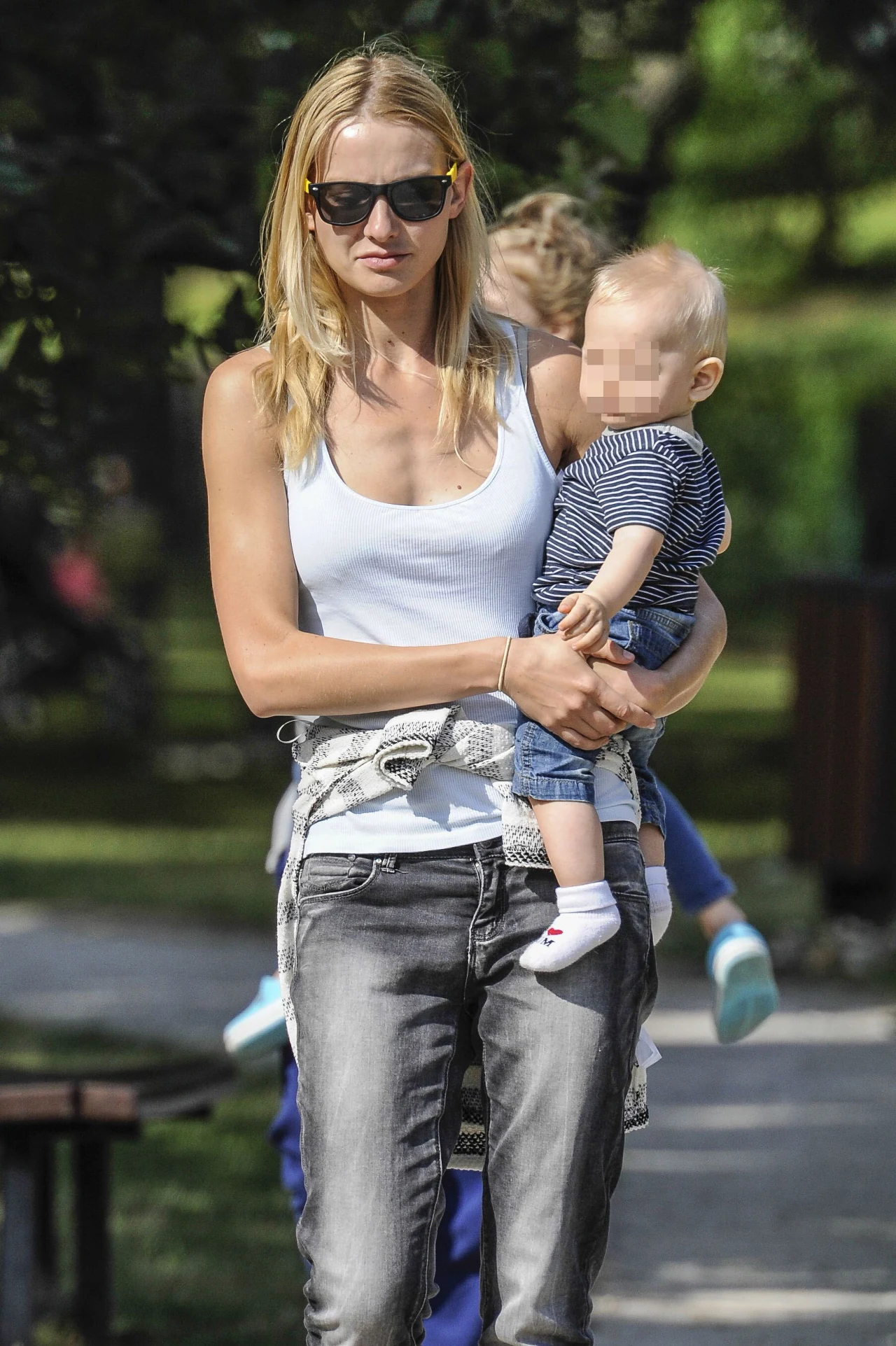 Joanna Moro z synem Joanna Moro z synem