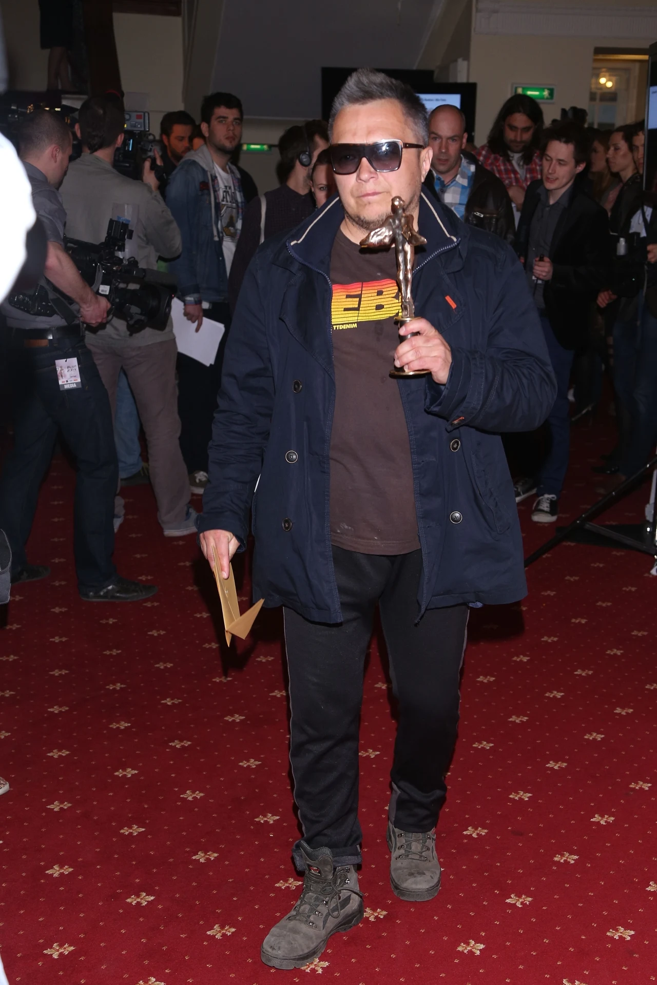 Muniek Staszczyk na gali rozdania Fryderyków