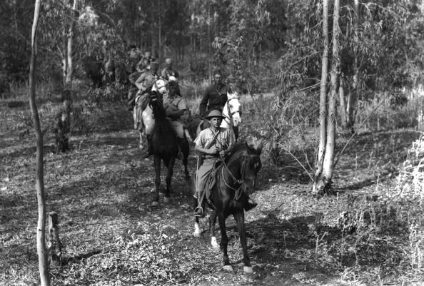 Brytyjski patrol konny w Palestynie w 1940 roku