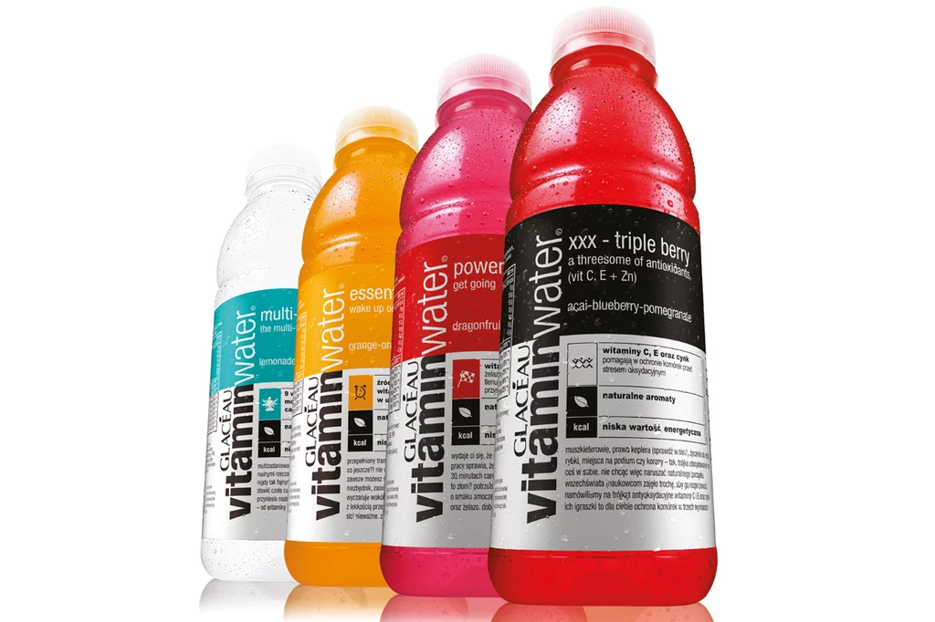 Wybierz swój ulubiony wariant Glacéau vitaminwater®