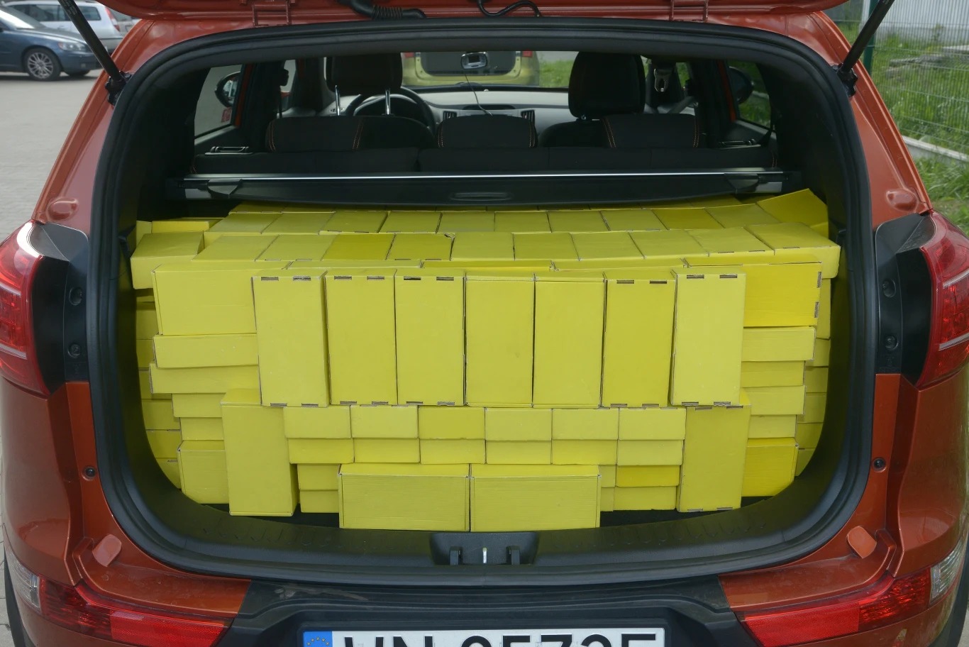 W testowanym aucie był pełnowymiarowy „zapas”, zapewne dlatego jego wynik tak odbiega (384 l) od danych fabrycznych. Seryjnie jest zestaw naprawczy.