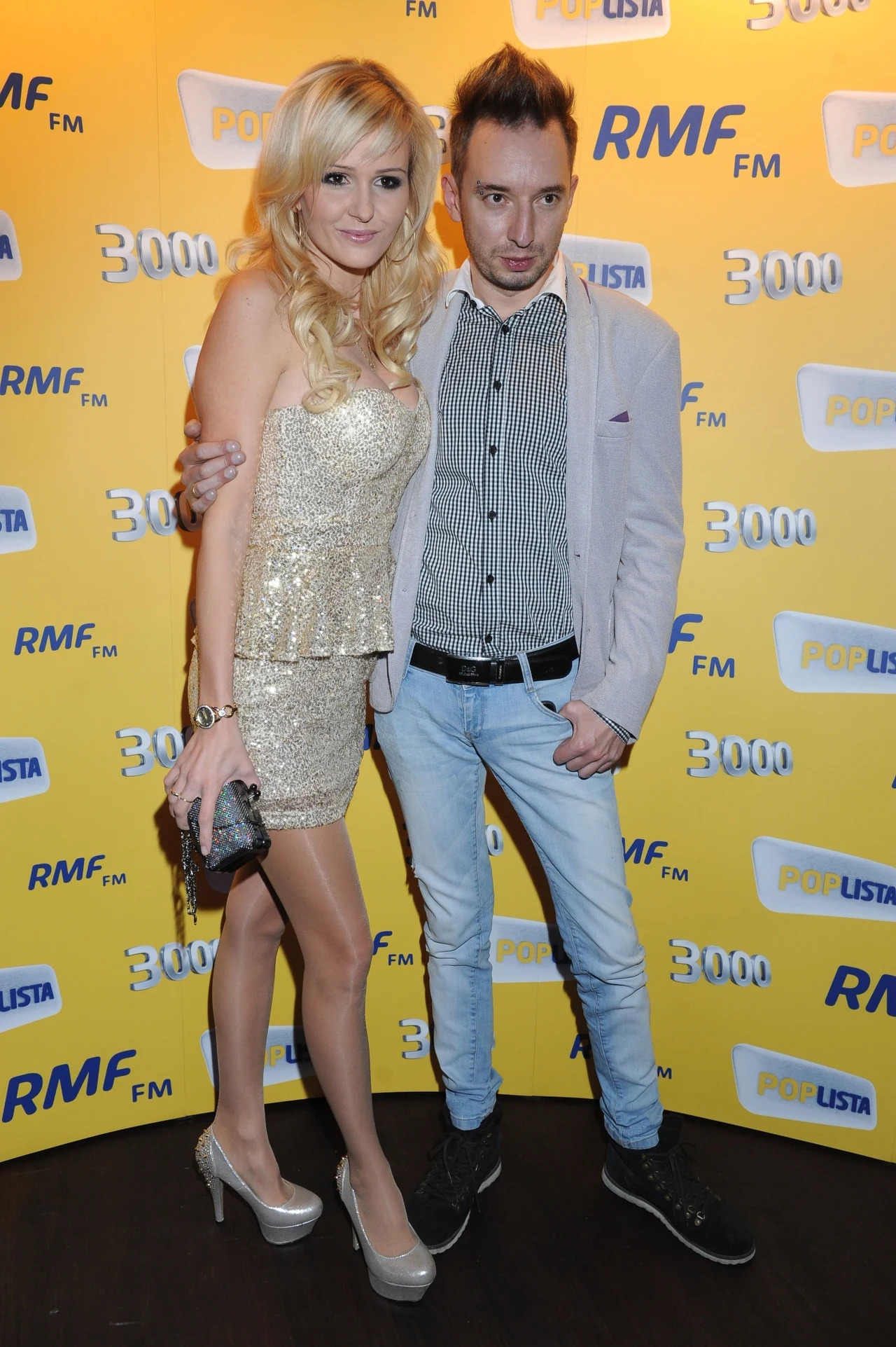 Adam Konkol z żoną