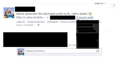 Fałszywy post poświęcony usłudze sprawdzania, kto odziedzał nasz profil na FB