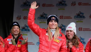 Lindsey Vonn (na pierwszym planie)