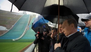 Prezydent Rosji Władimir Putin wizytuje obiekty w Soczi