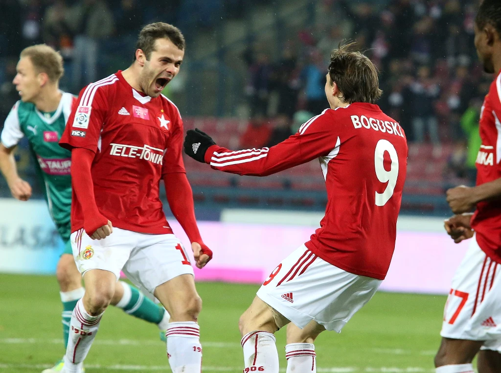 Radość Pawła Brożka i Rafała Boguskiego Radość Pawła Brożka i Rafała Boguskiego