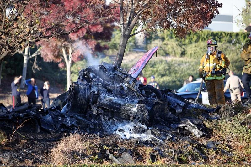 Paul Walker nie żyje. Zdjęcia z wypadku, fot.Splashnews/Eastnews