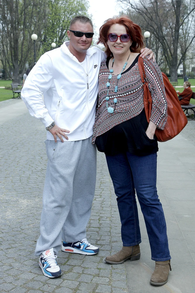 Nicolas Prusiński ze swoją klientką, Danutą Błażejczyk