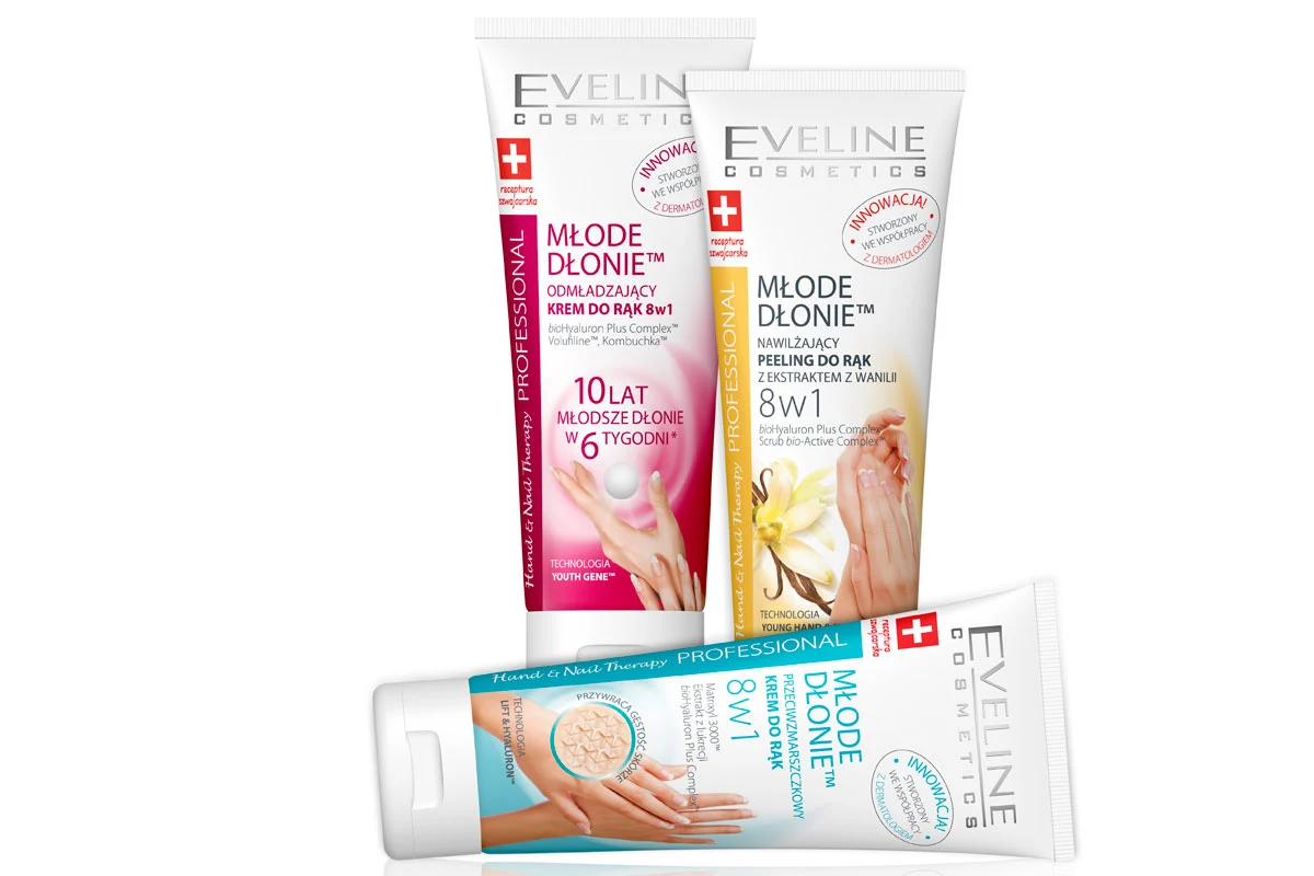 Eveline Cosmetics: Seria Hand & Nail Therapy Proffessional Młode Dłonie Eveline Cosmetics: Seria Hand & Nail Therapy Proffessional Młode Dłonie