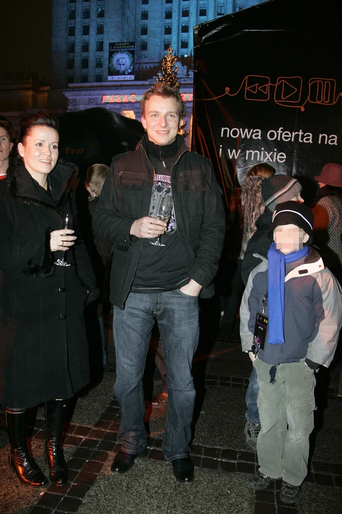 Piotr Kupicha z żoną i synem Piotr Kupicha z żoną i synem