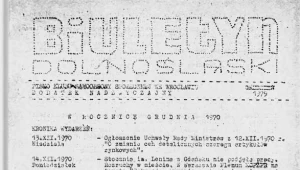 Strona tytułowa "Biuletynu Dolnośląskiego" - numer specjalny z grudnia 1979 r.
