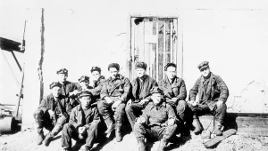 Workuta, 1956, górnicy z kopalni nr 40