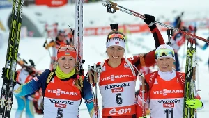 Od lewej: Julia Dżyma, Synnoeve Solemdal i Krystyna Pałka