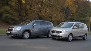 Porównanie: Chevrolet Orlando, Dacia Lodgy