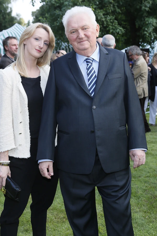 Andrzej Turski z córką Andrzej Turski z córką