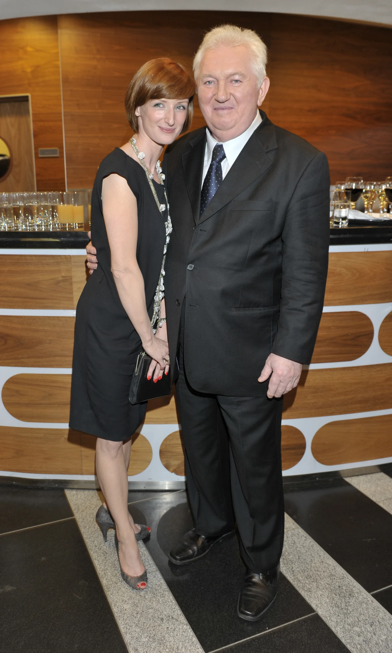 Andrzej Turski z córką Andrzej Turski z córką