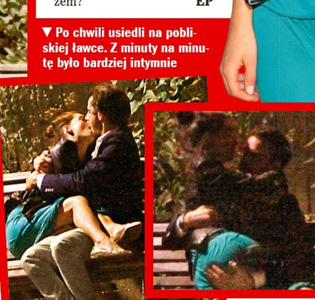 Antek Pawlicki i Agnieszka Więdłocha w jednym z parków