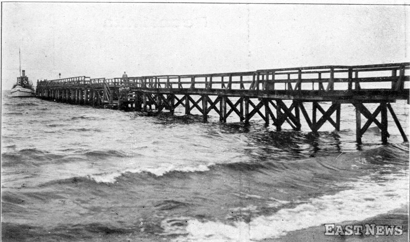  Gdynia - molo w Orłowie, przystań Białej Floty, lata 30.