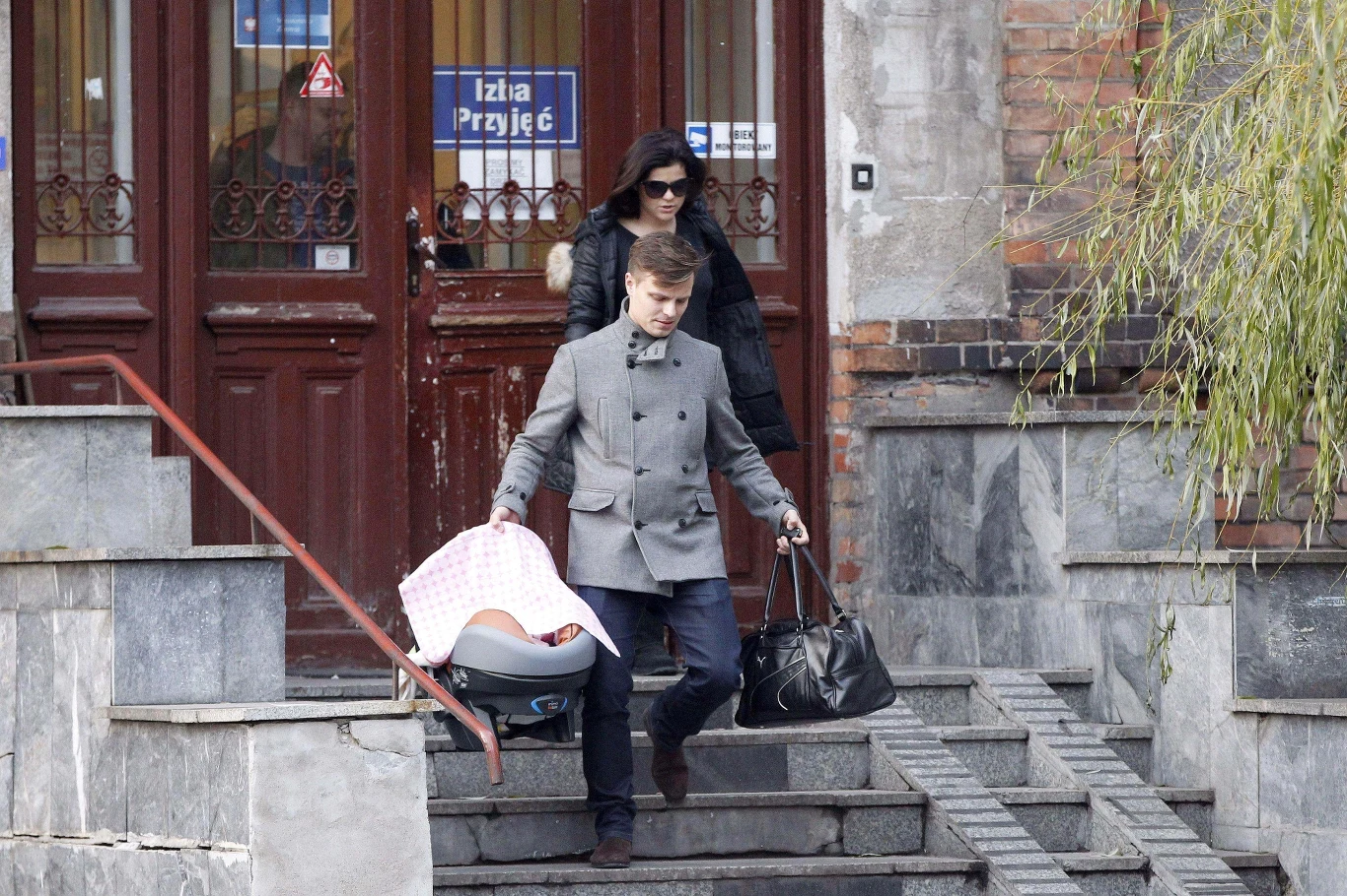 Kasia i Marcin z córeczką Kasia i Marcin z córeczką