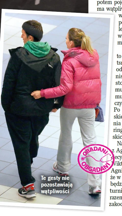 Agnieszka Radwańska i Dawid Celt w obiektywie paparazzich Agnieszka Radwańska i Dawid Celt w obiektywie paparazzich