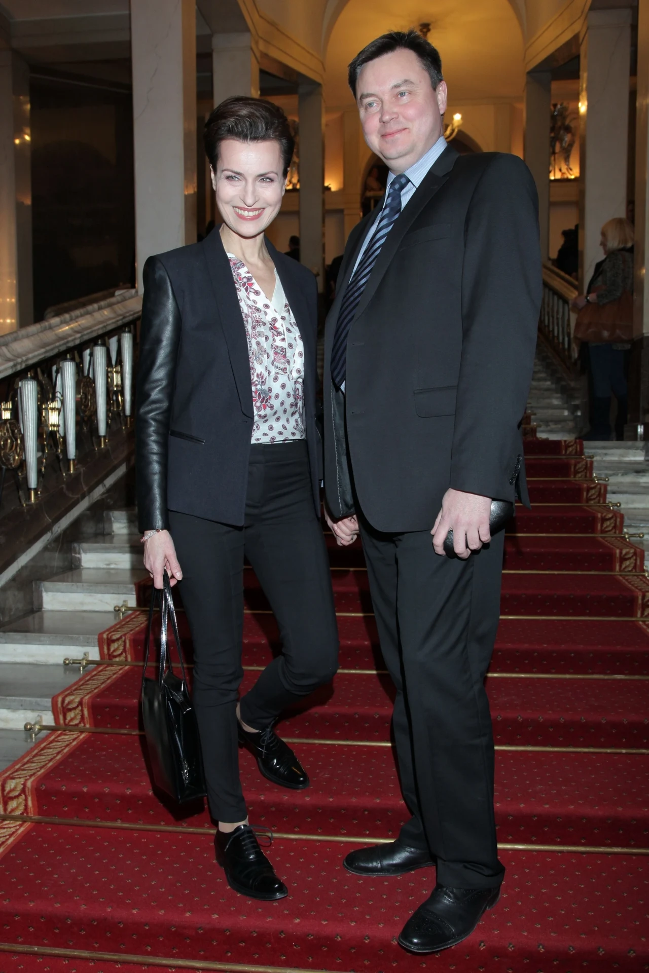 Danuta Stenka z mężem