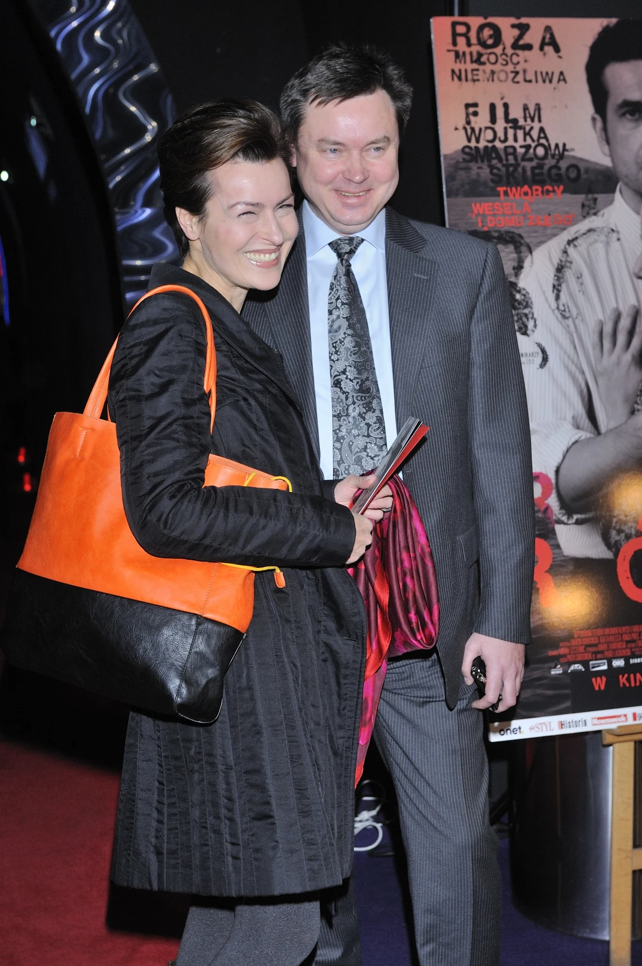 Danuta Stenka z mężem