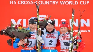 Od lewej: Anne Kylloenen, Justyna Kowalczyk i Maiken Caspersen Falla