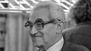 Jerzy Turowicz, założyciel i redaktor naczelny "Tygodnika Powszechnego" w latach 1945-1953 i 1956-1999