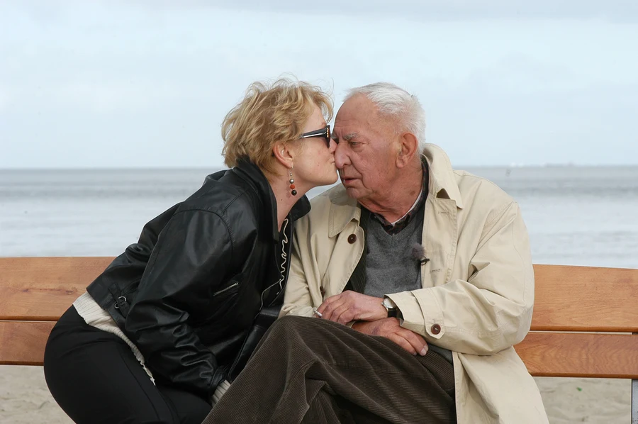 Magda Zawadzka i śp. Gustaw Holoubek