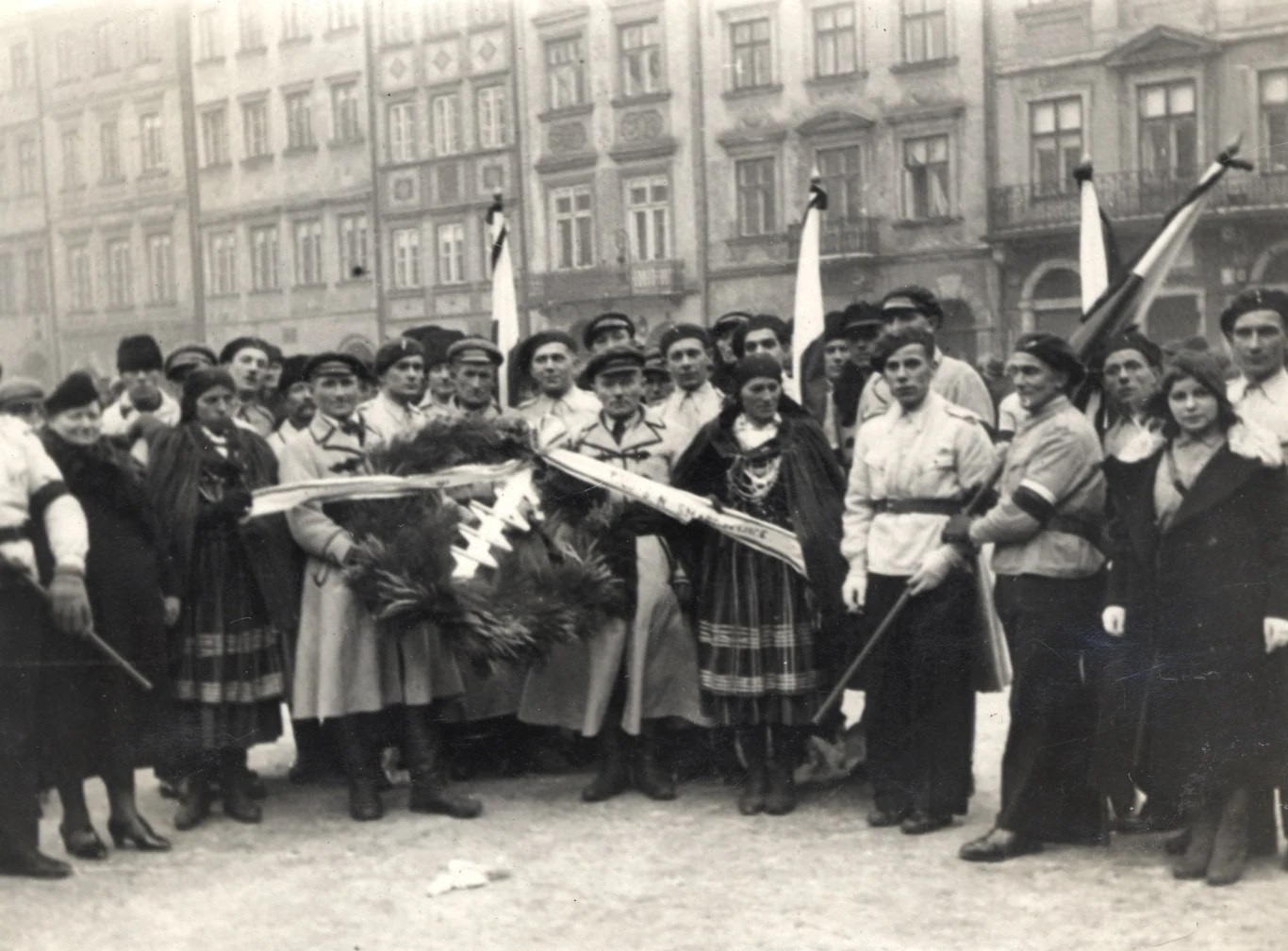 Kondukt zmierzający na Cmentarz Bródnowski