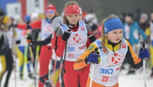 Zawodniczki na trasie Biegu na Igrzyska