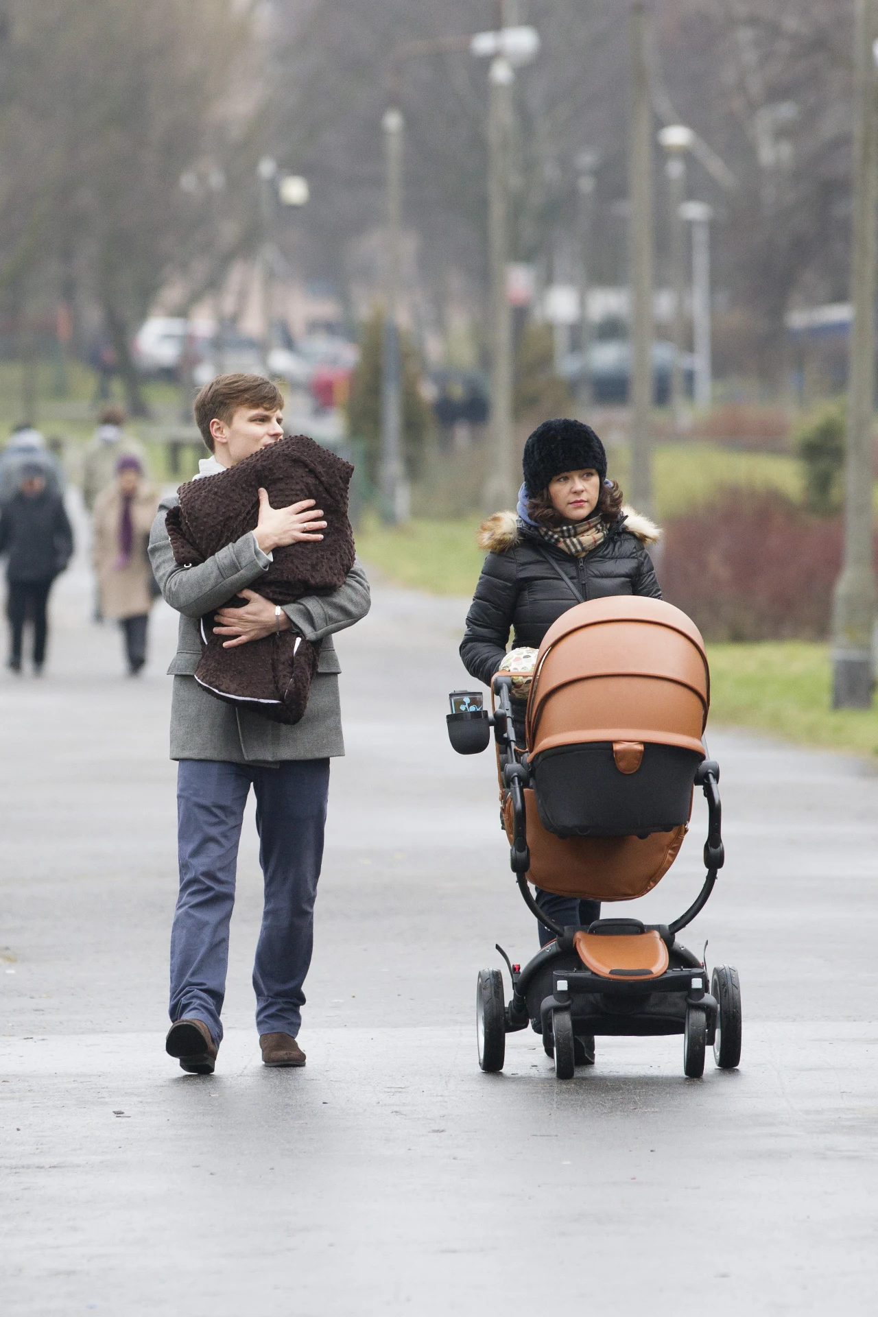 Kasia Cichopek, Marcin Hakiel z córką Kasia Cichopek, Marcin Hakiel z córką