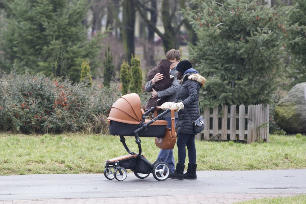 Kasia Cichopek, Marcin Hakiel z córką Kasia Cichopek, Marcin Hakiel z córką