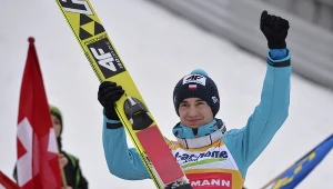 Kamil Stoch, lider klasyfikacji Pucharu Świata w skokach narciarskich