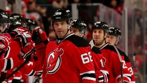 Jaromir Jagr (na pierwszym planie)