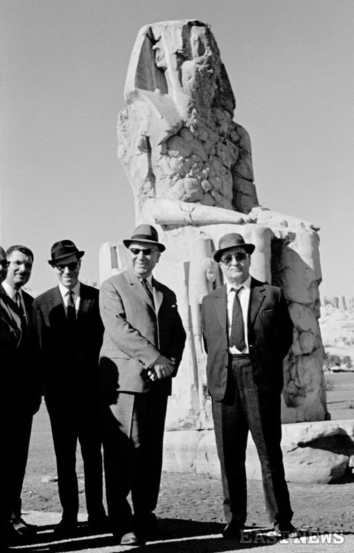 Przewodniczący Rady Państwa Edward Ochab z wizytą w Zjednoczonej Republice Arabskiej (obecnie Egipt), grudzień 1965 Przewodniczący Rady Państwa Edward Ochab z wizytą w Zjednoczonej Republice Arabskiej (obecnie Egipt), grudzień 1965