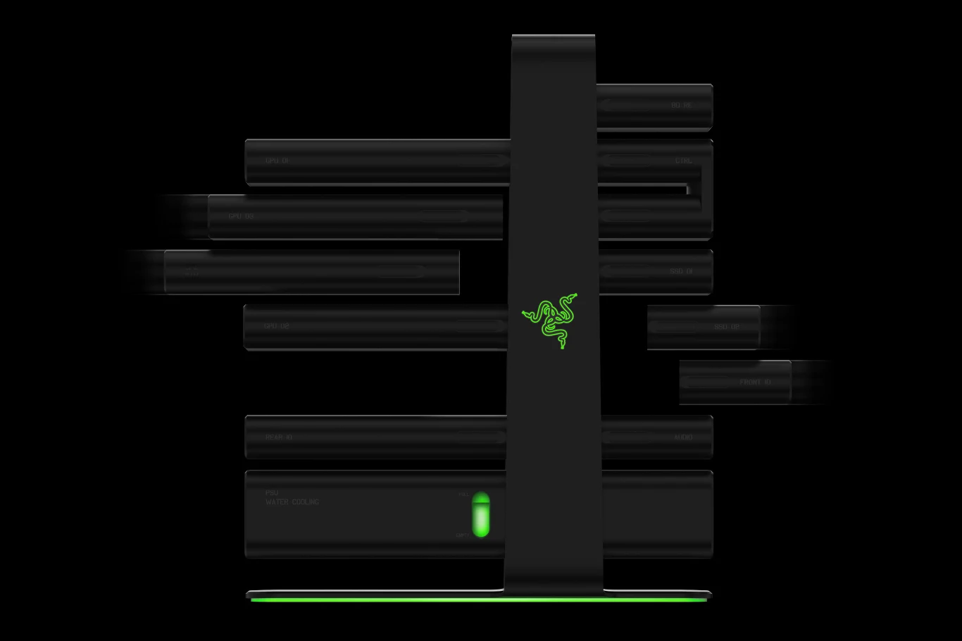  Modularna konstrukcja Project Christine pozwala błyskawicznie skonfigurować własny komputer PC od podstaw, poprzez instalowanie i dodawanie modułów takich, jak CPU, GPU, pamięć operacyjna czy dyski. Dzięki architekturze PCI-Express wykrywanie nowych modułów odbędzie się automatycznie. Gdy do pracy czy gry potrzebne są nowe komponenty, wystarczy je podłączyć, lub zastąpić starsze moduły w momencie, gdy są przestarzałe. Co równie ciekawe, Project Christine pozwala działanie wielu systemów operacyjnych.