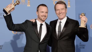 Aaron Paul i Bryan Cranston - odtwórcy głównych ról w serialu "Breaking Bad" 