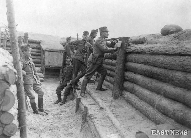 Okopy austriackie w Nowosiołkach, kwiecień 1916