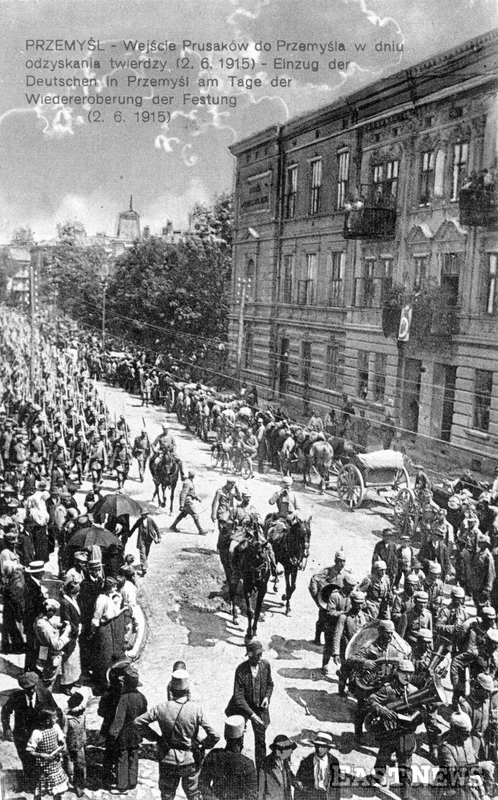 Wejście Prusaków do Przemyśla w dniu odzyskania twierdzy, 02.06.1915