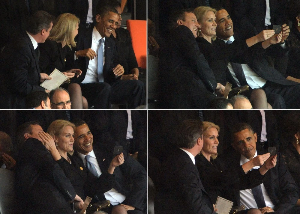 Barack Obama na pogrzebie Nelsona Mandeli
