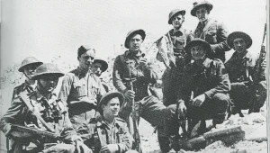 Monte Cassino, 18 maja 1944 r. Pluton 12 pułku Ułanów Podolskich, który pierwszy dotarł do klasztoru na Monte Cassino