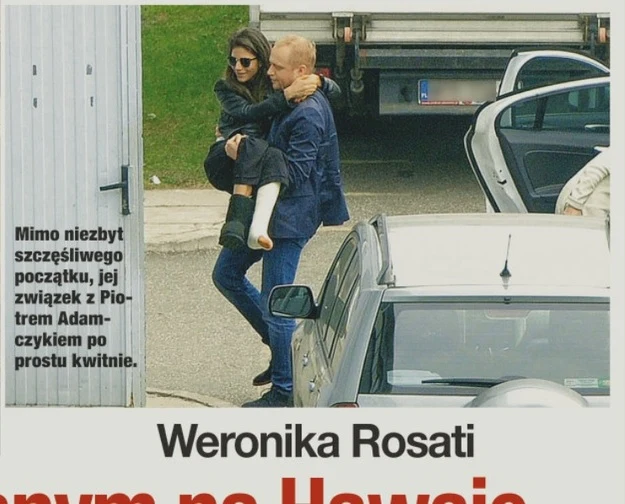 Piotr nosi Weronikę na rękach! Piotr nosi Weronikę na rękach!