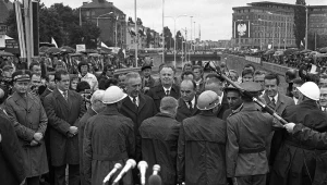 Edward Gierek na otwarciu Trasy Łazienkowskiej. Warszawa, 22 lipca 1974 r.