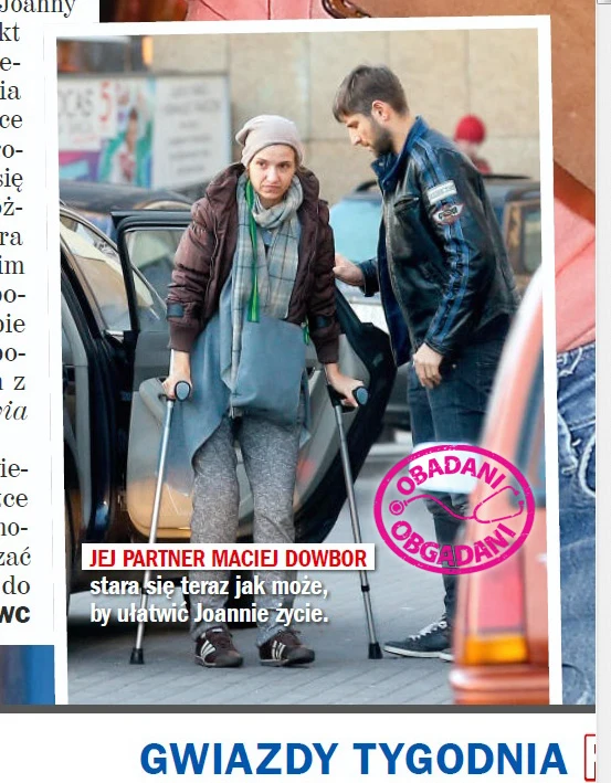 Joanna Koroniewska zmuszona jest korzystać z pomocy Maćka Joanna Koroniewska zmuszona jest korzystać z pomocy Maćka