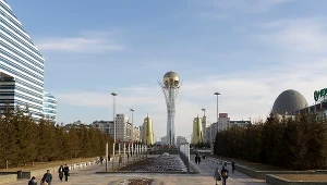 Rosyjski system płatniczy Mir nie jest już obsługiwany w Kazachstanie. Na zdj. Astana, stolica Kazachstanu