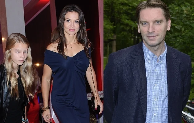 Kinga Rusin z córką i Tomasz Lis Kinga Rusin z córką i Tomasz Lis